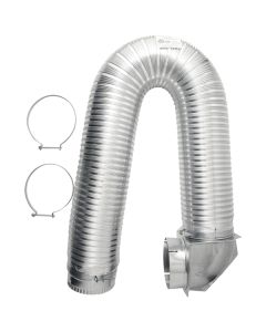 Builder's Best 111718 4" x 8ft UL Transition-Duct Single-Elbow Kit